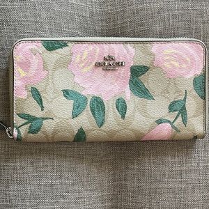 Floral Coach Wallet